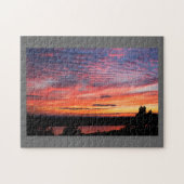 Sunset over het nationaal park Eagle Lake Acadia Legpuzzel (Horizontaal)