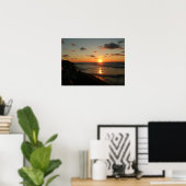 Sunset over het Poster van Michigan (Thuiskantoor)