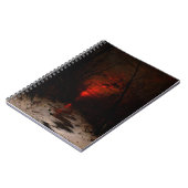 Sunset over het winterbos door Heinrich Gogarten Notitieboek (Linkerzijde)