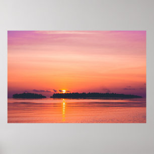 SUNSET OVER HORIZON POSTER