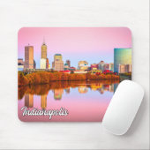 Sunset over Indianapolis, Indiana, Verenigde State Muismat (Met muis)