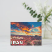 Sunset Over Iran Briefkaart (Staand voorkant)