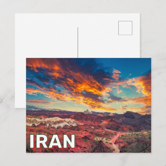 Sunset Over Iran Briefkaart (Voorkant / Achterkant)