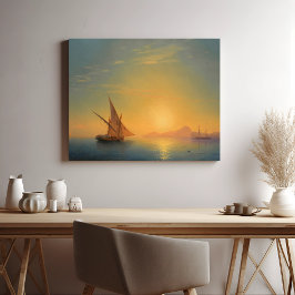 Sunset Over Ischia, Aivazovsky Foto Afdruk