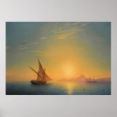 Sunset Over Ischia, Aivazovsky Poster (Voorkant)