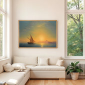 Sunset Over Ischia, Aivazovsky Poster