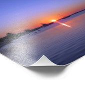 SUNSET OVER JAMAICA FOTO AFDRUK (Hoek)