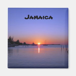 SUNSET OVER JAMAICA MAGNEET