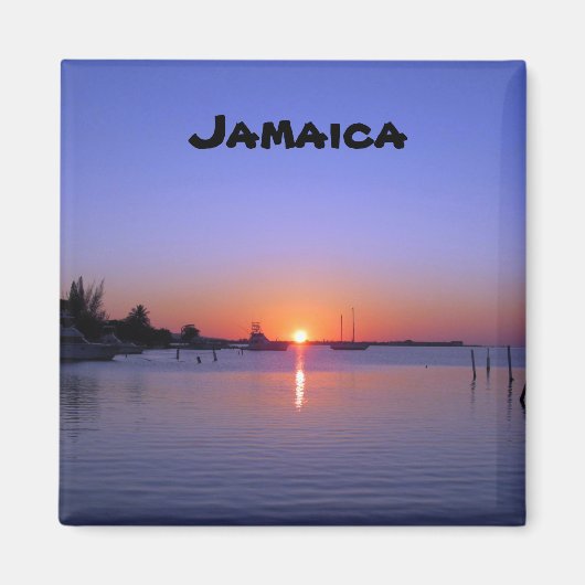 SUNSET OVER JAMAICA MAGNEET (Voorkant)