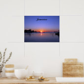 SUNSET OVER JAMAICA POSTER (Keuken)