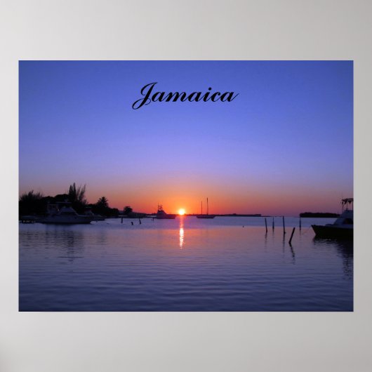 SUNSET OVER JAMAICA POSTER (Voorkant)