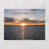 Sunset Over Lake Briefkaart (Voorkant)