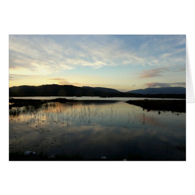 Sunset over Lake, County Galway, Ierland (Voorkant Horizontaal)