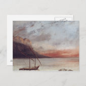 Sunset over Lake Leman, 1874 Briefkaart (Voorkant / Achterkant)