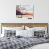 Sunset over Lake Leman, 1874 Canvas Afdruk (Insitu (Slaapkamer))
