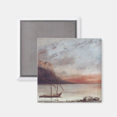Sunset over Lake Leman, 1874 Magneet (Voorkant / Achterkant)
