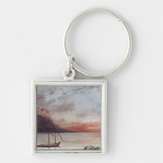 Sunset over Lake Leman, 1874 Sleutelhanger (Voorkant)
