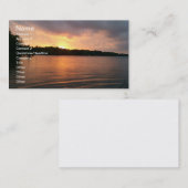 Sunset Over Lake Marion - Visitekaartje (Voorkant / Achterkant)