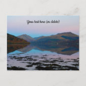 Sunset over Loch Fyne, Briefkaart Schotland (Voorkant)