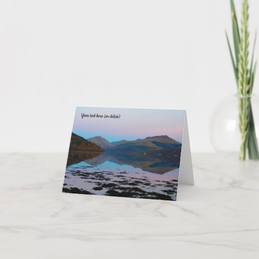 Sunset over Loch Fyne, Inveraray, Scotland Bedankkaart (Voorkant)