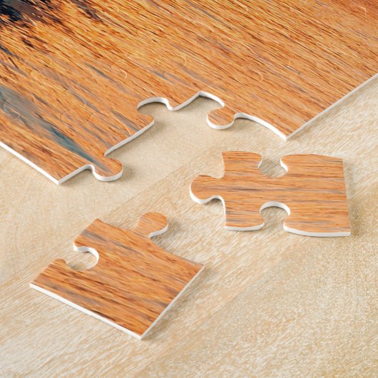 Sunset Over Londen, Engeland, Verenigd Koninkrijk Legpuzzel (Zijkant)