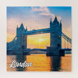 Sunset Over Londen, Engeland, Verenigd Koninkrijk Legpuzzel