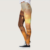 Sunset over Lost Temple Leggings Tights (Links)