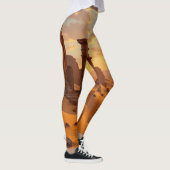 Sunset over Lost Temple Leggings Tights (Rechts)