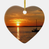 Sunset Over Lummi Island Keramisch Ornament (Voorkant)