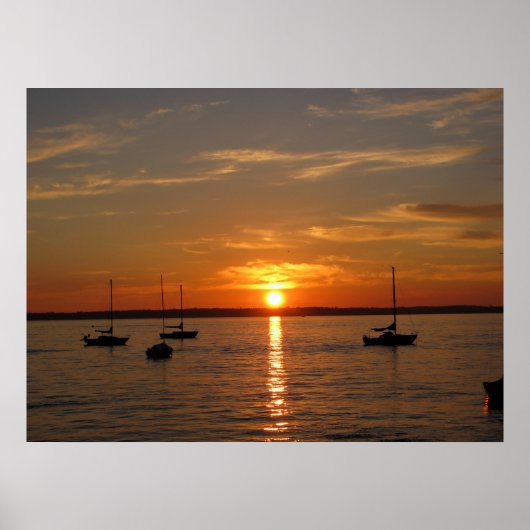 Sunset Over Lummi Island Poster (Voorkant)