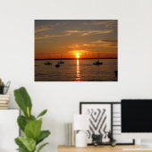 Sunset Over Lummi Island Poster (Thuiskantoor)