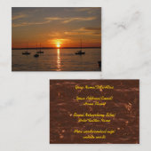 Sunset Over Lummi Island Visitekaartje (Voorkant / Achterkant)