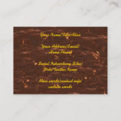 Sunset Over Lummi Island Visitekaartje (Achterkant)