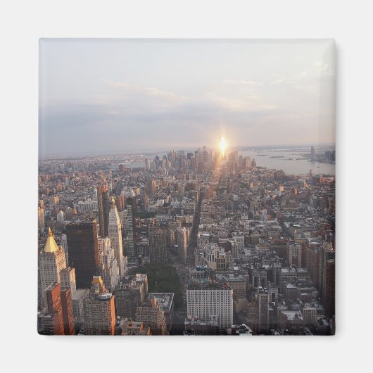 Sunset over Manhattan Magneet (Voorkant)
