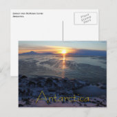 Sunset over McMurdo Sound, Antarctica Briefkaart (Voorkant / Achterkant)