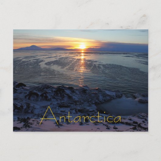 Sunset over McMurdo Sound, Antarctica Briefkaart (Voorkant)