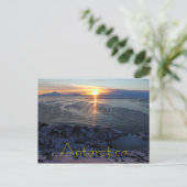 Sunset over McMurdo Sound, Antarctica Briefkaart (Staand voorkant)