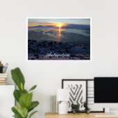Sunset over McMurdo Sound, Antarctica Poster (Thuiskantoor)