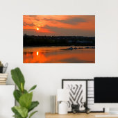 Sunset Over Medway Print (Thuiskantoor)