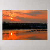 Sunset Over Medway Print (Voorkant)