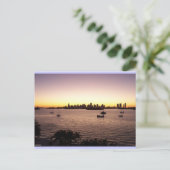 Sunset over Miami Briefkaart (Staand voorkant)