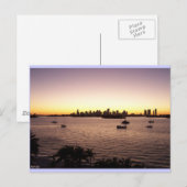 Sunset over Miami Briefkaart (Voorkant / Achterkant)