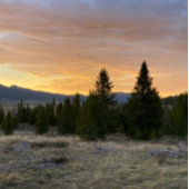 Sunset over Montana Notitiekaartje