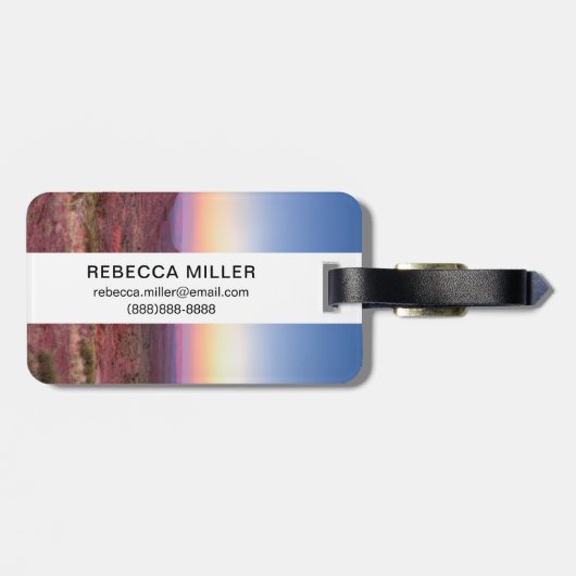 Sunset Over Monument Valley Arizona Bagagelabel (Achterkant horizontaal)