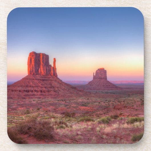 Sunset Over Monument Valley Arizona Bier Onderzetter (Voorkant)