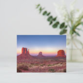 Sunset Over Monument Valley Arizona Briefkaart (Staand voorkant)