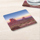 Sunset Over Monument Valley Arizona Kartonnen Onderzetters (Schuin)