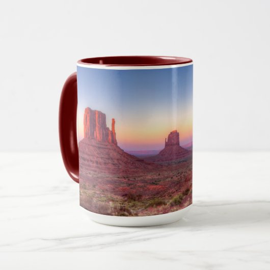 Sunset Over Monument Valley Arizona Mok (Voorkant links)