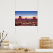 Sunset Over Monument Valley Arizona Poster (Keuken)
