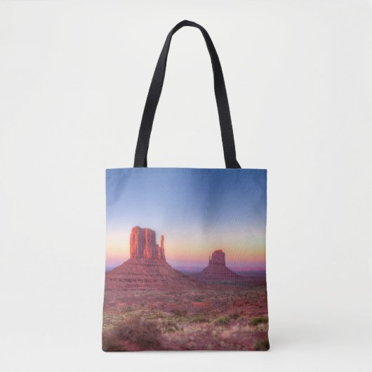 Sunset Over Monument Valley Arizona Tote Bag (Voorkant)